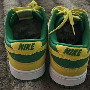 Nike Kids Green and Yellow Sneakers